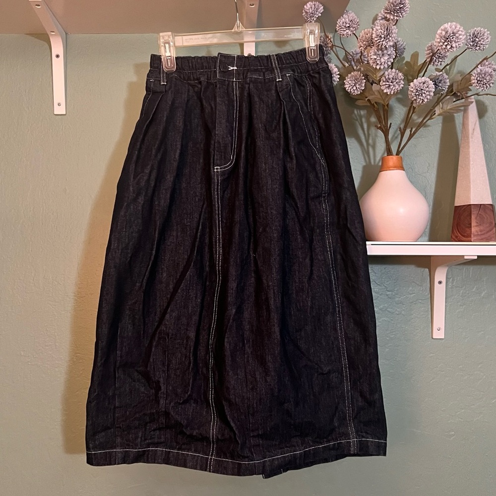 MRS.WORKWARE DENIM BALLOON SKIRT #619